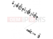 TRANSMISSION I - MAIN SHAFT - KTM 400 LC4-E (932606) [EU] 2000