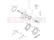 REAR WHEEL - KTM 125 SX (610200) [EU] 2000