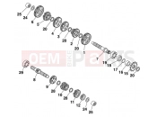 KTM 65 SX (600106) [EU] 2000 TRANSMISSION I - MAIN SHAFT