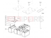Polaris 2011 LEV GEM - e2/e4/e6/eS/eL/eLXD ELECTRICAL | ELECTRICAL, BATTERY LEAD ACID FLOODED EV31 HOLD DOWN - e2/e4/eS (49GEMELECTRICAL11BATTERYLEAD)