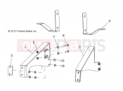 Polaris 2011 LEV GEM - e2/e4/e6/eS/eL/eLXD FRAME | FRAME, OPTIONS, BUMPER, BRACKET, REAR - e6 (49GEMOPTIONS11BRKTRR)