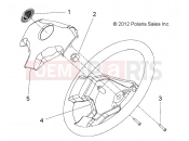 Polaris 2011 LEV GEM - e2/e4/e6/eS/eL/eLXD STEERING » STEERING, WHEEL - (49GEMSTEER11WHEELE2)