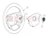 Polaris 2010 LEV GEM - E2/E4/E6/ES/EL/ELXD STEERING | STEERING, WHEEL, 4 SPOKE - e2/e4/e6/eS/eL/eLXD (49GEMSTEER11WHEEL)