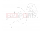 Polaris 2009 LEV GEM - E2/E4/E6/ES/EL/ELXD WHEELS | WHEELS, COMPONENTS, END, 7.56 INCH, DISC 4 BOLT - e2/e6 (49GEMWHEELS11END7.56)