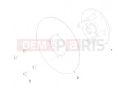 Polaris 2009 LEV GEM - E2/E4/E6/ES/EL/ELXD WHEELS | WHEELS, COMPONENTS, END, 9.21 INCH, DISC 4 BOLT - e2/e4/eS/eL (49GEMWHEELS11END9.21)