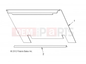 POLARIS GEM - E2/E4/E6/ES/EL/ELXD BODY | BODY, PANEL BACK WITHOUT LATCH - e6wSopt (49GEMBODY11BPNLE6)