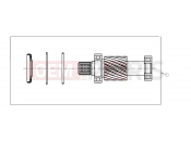 POLARIS GEM - E2/E4/E6/ES/EL/ELXD DRIVE LINE | DRIVE LINE, KIT, INPUT SHAFT - e2/e4/eS/eL (49GEMDRIVELINE11INPUTSHAFT)