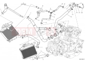 DUCATI 2014 Diavel Carbon COOLING CIRCUIT [MOD:DVLC]