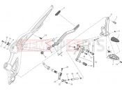 DUCATI Diavel Carbon FOOTRESTS, LEFT [MOD:DVLC]