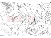 DUCATI Hypermotard EXHAUST SYSTEM [MOD:HYM;XST:AUS,EUR,FRA,JAP,TWN]
