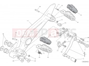 DUCATI Hyperstrada FOOTRESTS, LEFT [MOD:HYP STR;XST:AUS,EUR,FRA,JAP,TWN]
