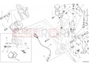 DUCATI 2015 Monster 821 Dark REAR BRAKE SYSTEM [MOD:M821DARK]
