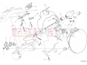DUCATI Monster 821 Stripe HEADLIGHT [MOD:M821 STR;XST:AUS,EUR,FRA,JAP]