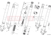 DUCATI Superbike 959 Panigale FRONT FORK [MOD:959,959 AWS]