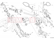 DUCATI 2017 Monster 1200 HANDLEBAR AND CONTROLS [MOD:M 1200]