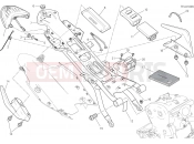 DUCATI Monster 821 Stripe REAR FRAME COMP. [MOD:M821 STR]