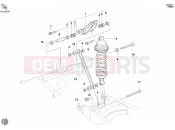 DUCATI 2005 Monster 400 Dark JAP REAR SHOCK ABSORBER » SWING ARM