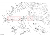 DUCATI 2018 Monster 821 FOOTRESTS, RIGHT [MOD:M 821]
