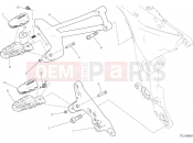 DUCATI Multistrada 950 FOOTRESTS, RIGHT [MOD:MS950]