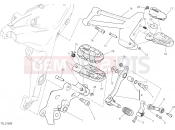 DUCATI Multistrada 1200 Enduro Pro FOOTRESTS, LEFT [MOD:MS1200EP]