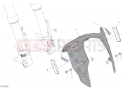 DUCATI 2019 Hypermotard 950 SP FRONT MUDGUARD [MOD:HYM950SP]