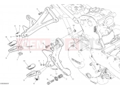 DUCATI 2019 Monster 1200 FOOTRESTS, RIGHT [MOD:M 1200]