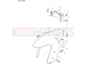 DUCATI 2019 Multistrada 1260 Enduro FRONT MUDGUARD [MOD:MS1260E]