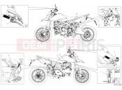 DUCATI 2020 Hypermotard 950 SP POSITIONING PLATES [MOD:HYM950SP;XST:JAP]