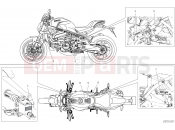 DUCATI 2020 Monster 821 Stealth POSITIONING PLATES [MOD:M821STEA;XST:JAP]