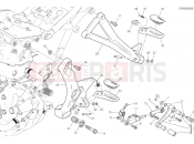 DUCATI 2020 Monster 821 Stealth FOOTRESTS, LEFT [MOD:M821STEA]