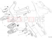 DUCATI Multistrada 1260 Enduro FOOTRESTS, RIGHT [MOD:MS1260E]