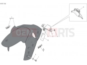 DUCATI 2020 Multistrada 1260 Pikes Peak FRONT MUDGUARD [MOD:MS1260PP]