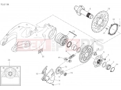 DUCATI 2020 Multistrada 1260 S D Air HUB, REAR WHEEL [MOD:MS1260SA]