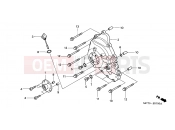 HONDA FJS600D3 ED SILVER WING 2003 E-7 RIGHT CRANKCASE COVER