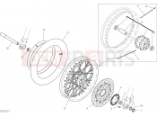 DUCATI 2021 Scrambler Desert Sled Fasthouse FRONT WHEEL [MOD:SCR800FH]