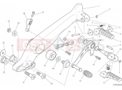 DUCATI Scrambler Full Throttle FOOTRESTS, RIGHT [MOD:SCR800FT]