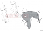 DUCATI Diavel 1260 S FRONT MUDGUARD [MOD:DVL1260S]