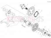 DUCATI 2021 Hypermotard 950 REAR WHEEL SPINDLE [MOD:HYM 950]