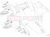 DUCATI Multistrada 950 FOOTRESTS, RIGHT [MOD:MS950]