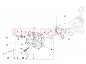 Cylinder head unit - Valve - Piaggio Liberty 125 Poste 2019