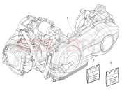 Engine, assembly - Piaggio Liberty 125 Poste 2019