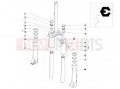 Fork's components (Escorts) - Piaggio Liberty 125 Poste 2019