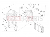 Front glove-box - Knee-guard panel - Piaggio Liberty 125 Poste 2019