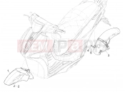 PIAGGIO Liberty 150 Wheel huosing - Mudguard