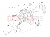 Cylinder head unit - Valve - Piaggio Liberty 50 Corporate 2021