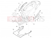 Side cover - Spoiler - Piaggio Liberty 50 Corporate 2021