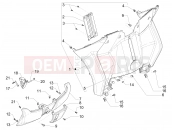 PIAGGIO MP3 350  Maxi Sport Front glove-box - Knee-guard panel