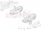 PIAGGIO MP3 400 Crankcase cover - Crankcase cooling