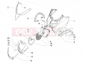 Front shield - Piaggio MP3 500 MAXI Sport ABS 2019