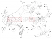Selectors - Switches - Buttons - Piaggio MP3 500 MAXI Sport ABS 2019